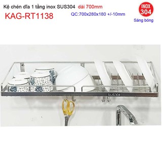 KỆ ĐỰNG CHÉN BÁT INOX ROCA KAG-RT1138