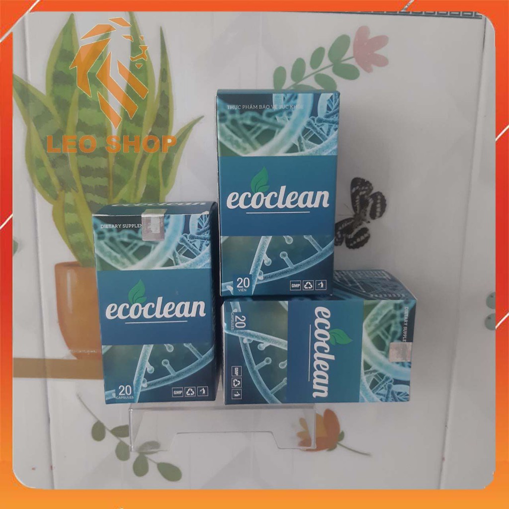 [COMBO 3 HỘP] Viên Uống ECOCLEAN - Diệt Ký Sinh Trùng Thải Loại Độc Tố Tạm Biệt Hôi Miệng - CHÍNH HÃNG HỘP 20 VIÊN