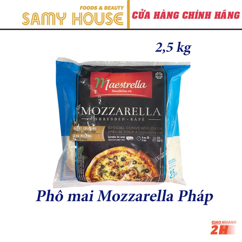 100g Phô Mai Bào Sợi Mozzarella của Pháp