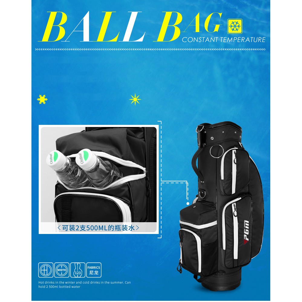 TÚI GẬY GOLF SIÊU NHẸ - PGM LIGHT WEIGHT GOLF BAG - QB050