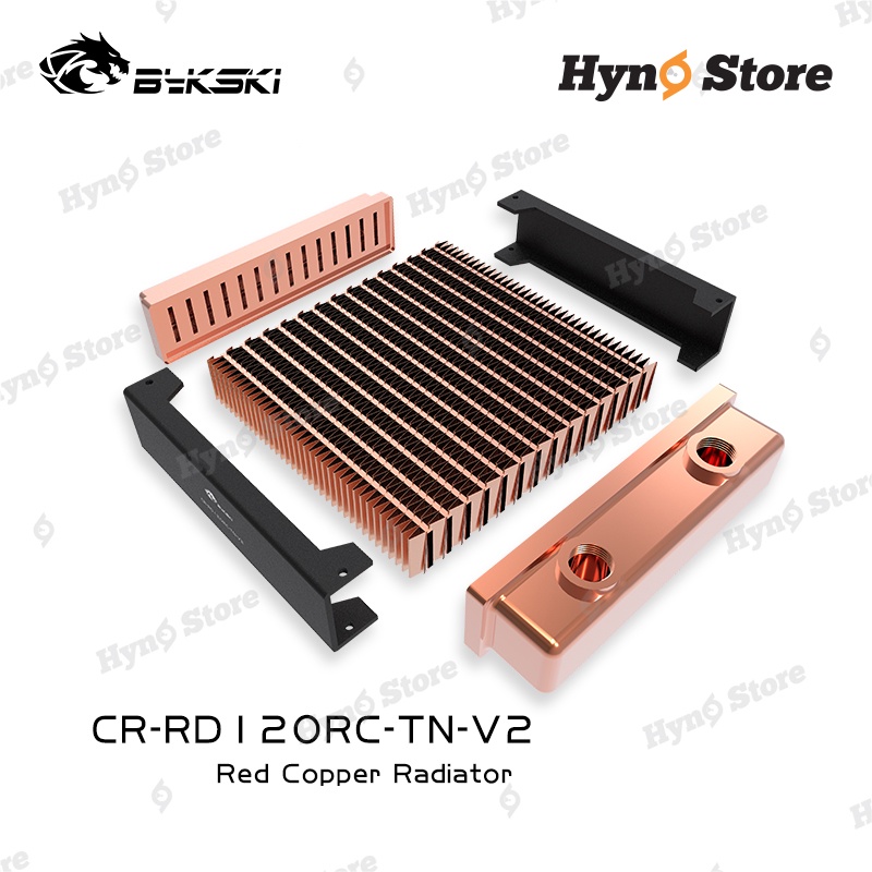 Tản nhiệt nước Radiator máy tính Computer water cooling rad 120mm Bykski 120TN tản nhiệt nước custom - Hyno Store