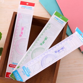 (Butgiasi) Thước 20Cm Trái Tim Nhiều Màu