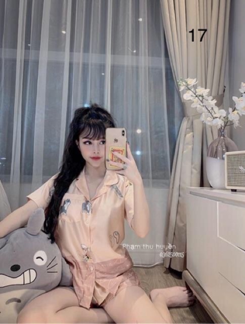 Bộ pijama lụa satin siêu mát