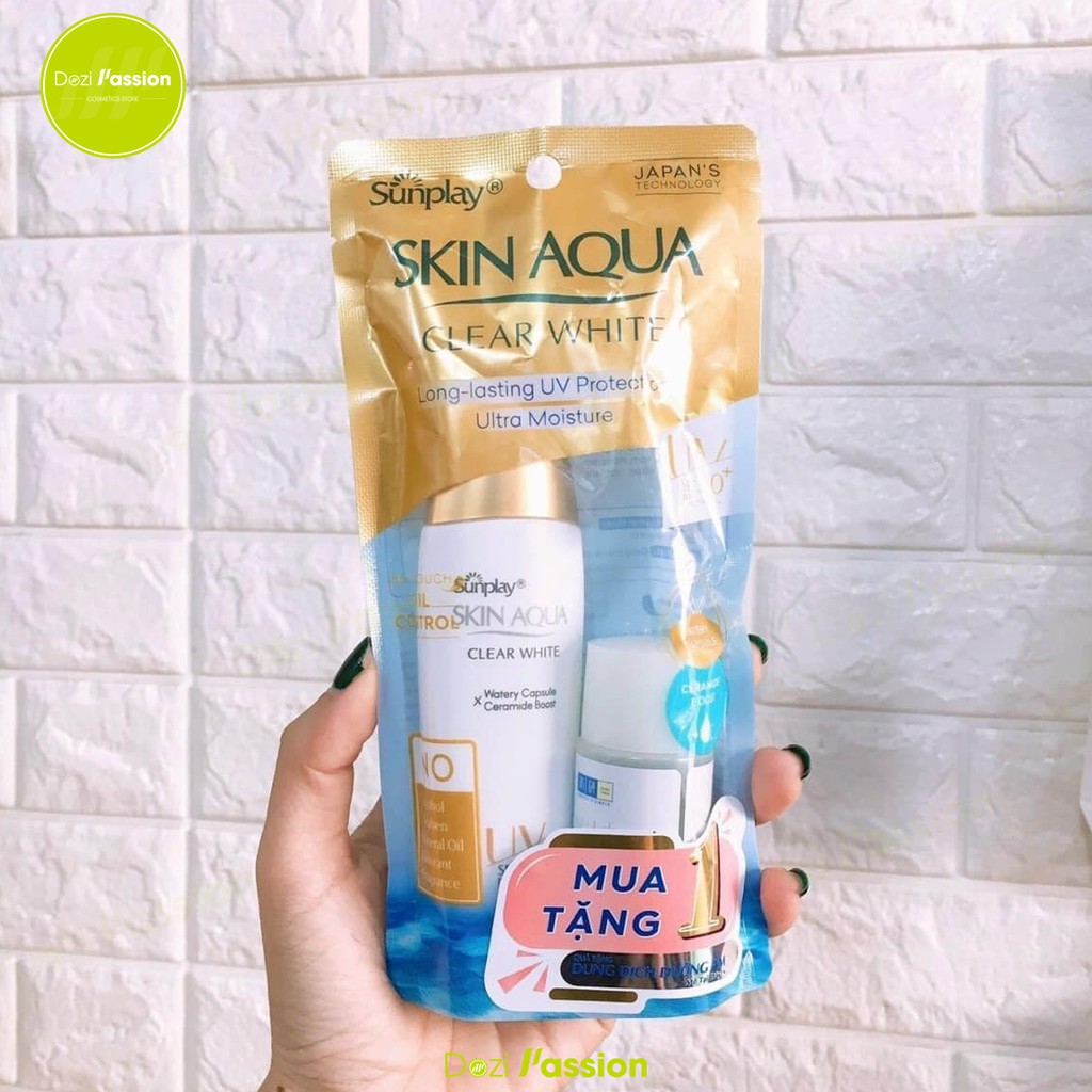 Kem Chống Nắng Sunplay Skin Aqua Dưỡng Da Trắng Mịn Nắp Đồng 55g