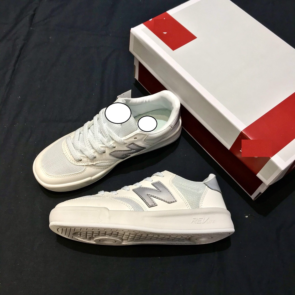 Bộ Giày thể thao NB trắng phản quang cho nam nữ