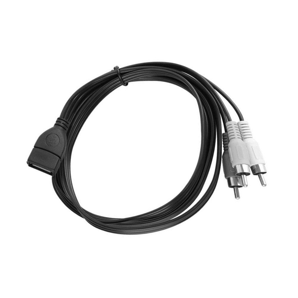 Dây Cáp Âm Thanh Nối Dài 1.5M Cổng USB A Với 2 Cổng RCA
