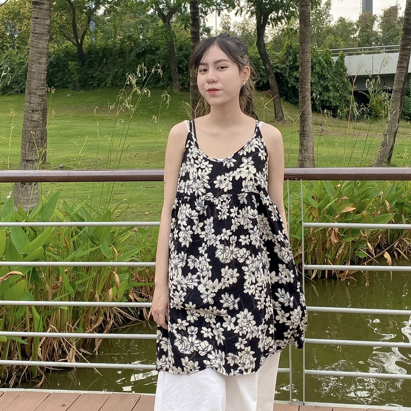 [ 2HAND ] ĐẦM HOA NHÍ NGẮN