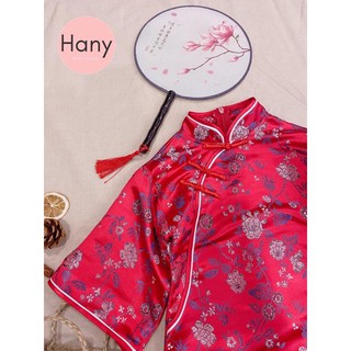 Váy sườn xám tay lửng