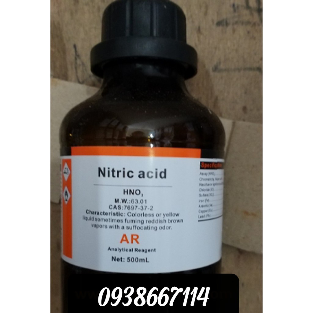 Dung dịch tẩy ốc titan - HF (Axit flohydric) + HNO3 - Bộ tẩy ốc titan - Hóa chất tẩy ốc ti tan.
