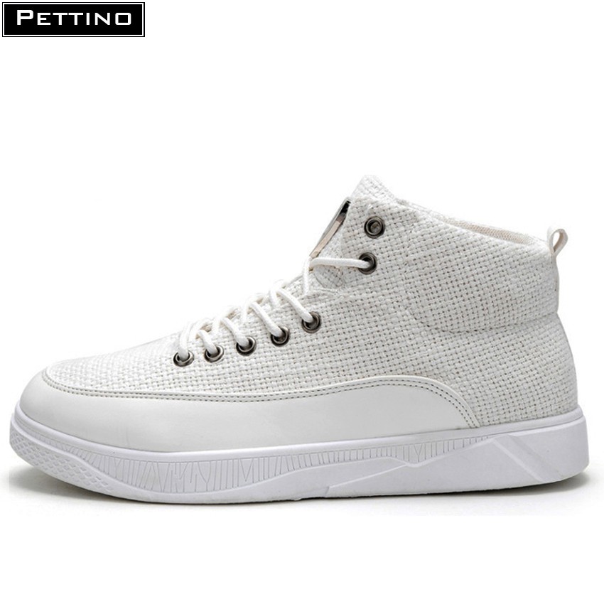 Giày Cao Cổ Nam Cá Tính PETTINO C002 (Trắng)