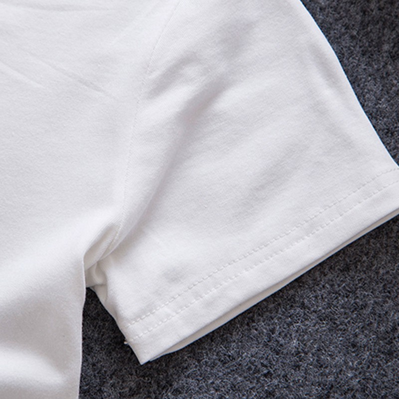 T-shirt ngắn tay cotton đồng phục học sinh đồng phục cho bé trai.