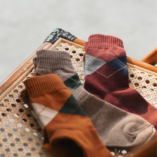 Tất cao cổ quả trám Classic Argyle