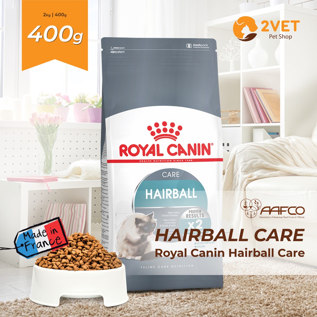 Royal Canin Hairball Care - Gói 400G - Đồ Ăn Dành Cho Mèo Kiểm Soát Búi Lông - Hỗ Trợ Mèo Mọi Lứa Tuổi