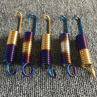 Lò xo  inox chân chống màu titan dành cho xe máy