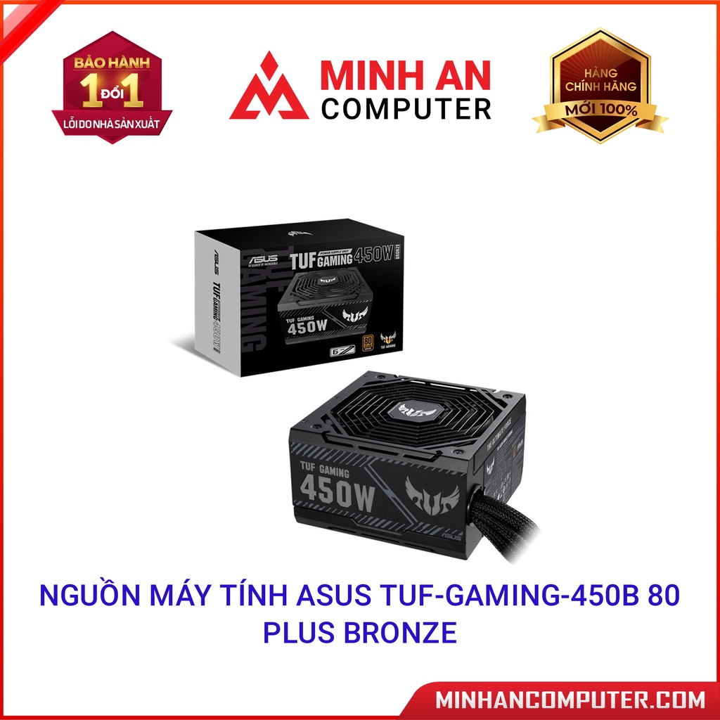 Nguồn máy tính Asus TUFGAMING450B 80 Plus Bronze 450W Hàng chính hãng