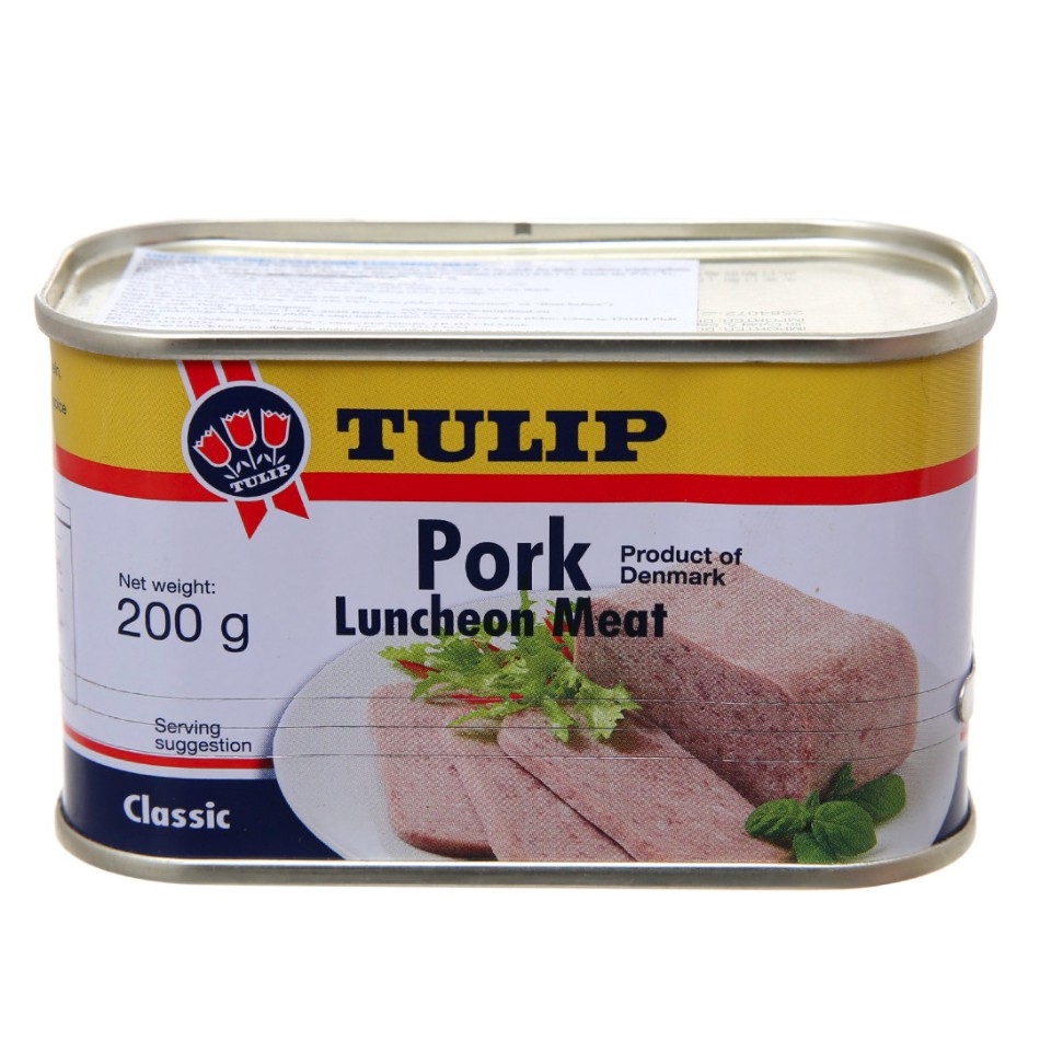 Thịt heo Pork Luncheon Meat Classic Tulip hộp 200g - Date 2025