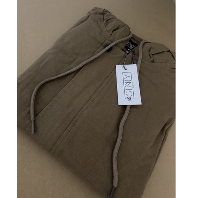 Áo khoác chất kaki phối 2 túi zip dây kéo form rộng