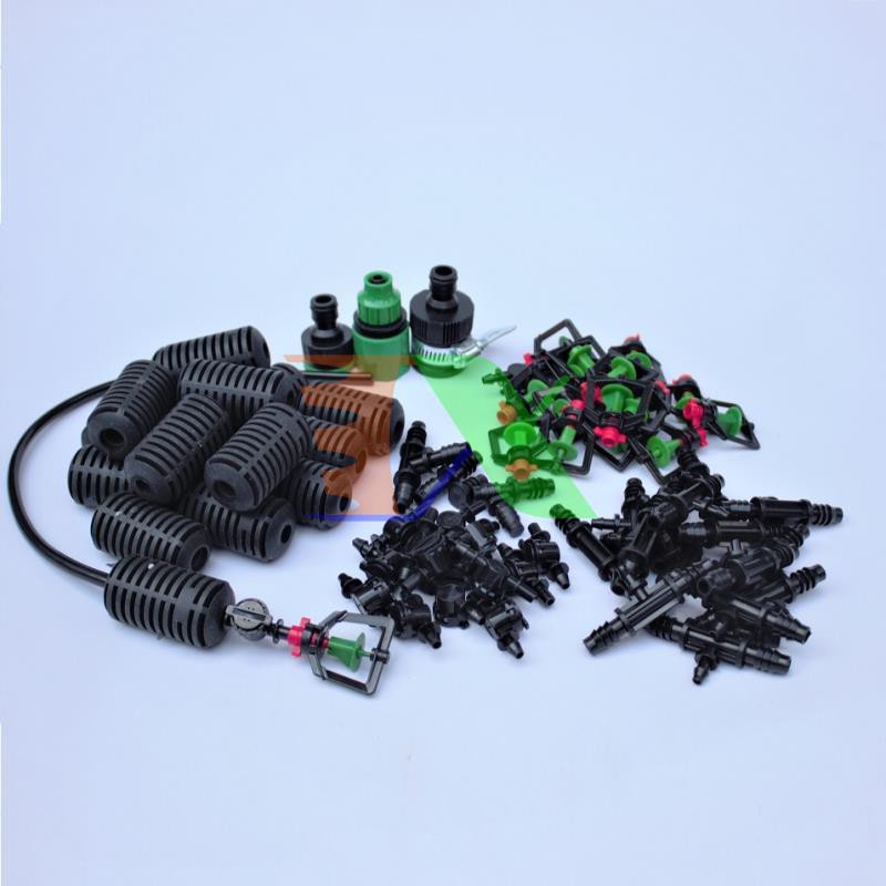 Bộ Kit 16 Dây tưới treo xoay 360° đầy đủ dây, phụ kiện TX-DIY-081, Béc tưới lan, rau hoa tự lắp DIY