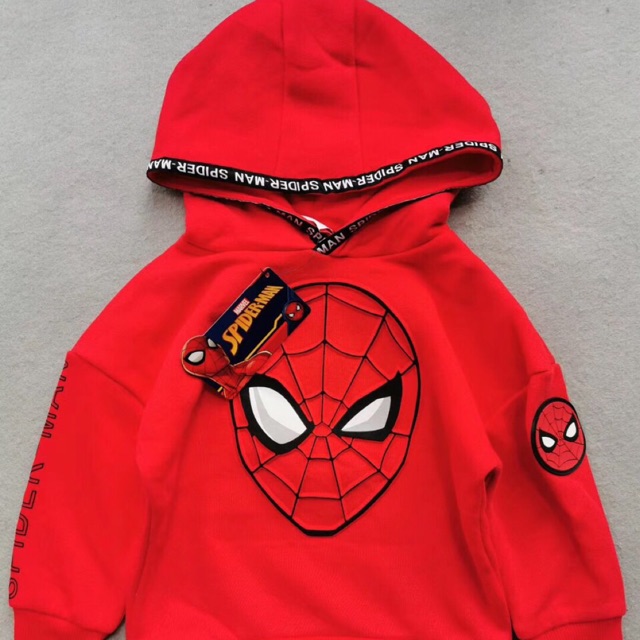 Áo hoodie Spiderman bé trai