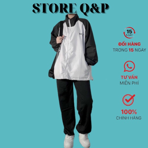 Áo Khoác Dù Bomber 2 Lớp ACOVER Nam Nữ Ulzzang Unisex Form Rộng GZAK129 Store Q&P
