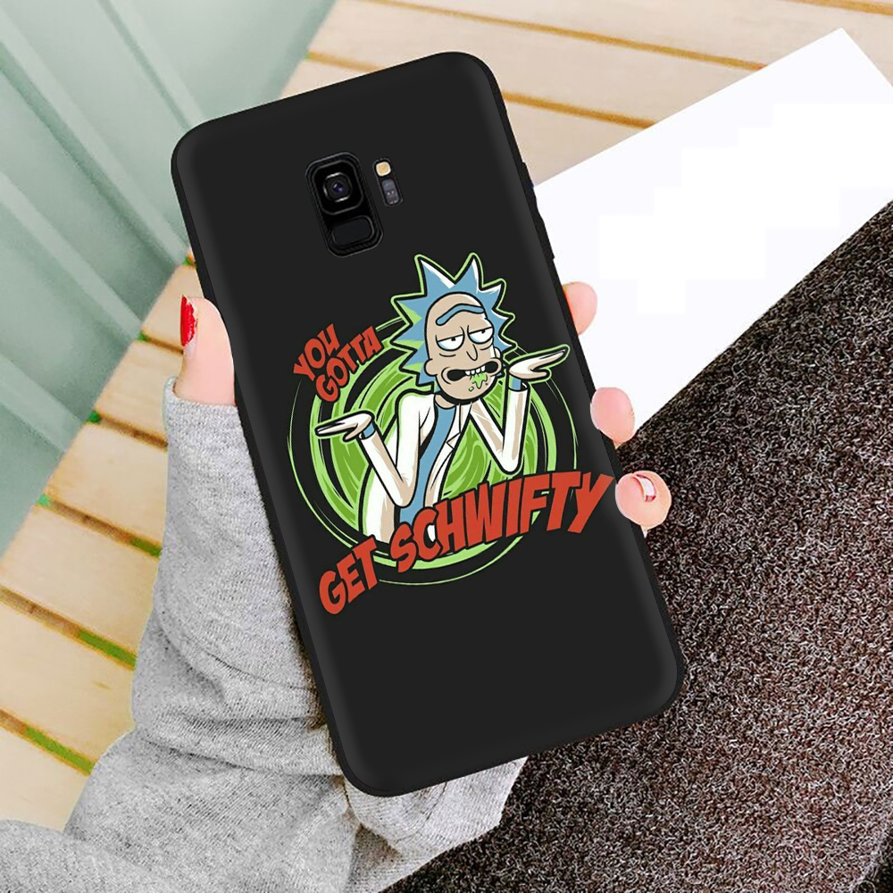 Ốp Điện Thoại Tpu Dẻo Họa Tiết Hoạt Hình Rick And Morty Dễ Thương Chống Rơi Cho Samsung Note 8 9 10 Plus S10 Lite 20 Ultra