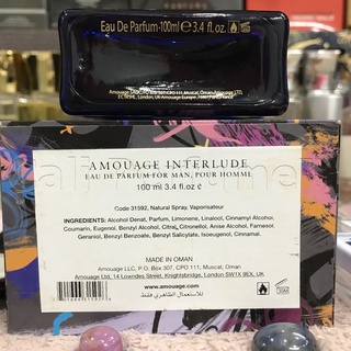 [Cali Perfume][Chính Hãng][Dùng Là Thơm][Siêu Bí Ẩn] Nước Hoa Nam Amouage Interlude Man