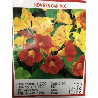 Hạt giống Hoa sen cạn mix 🌱