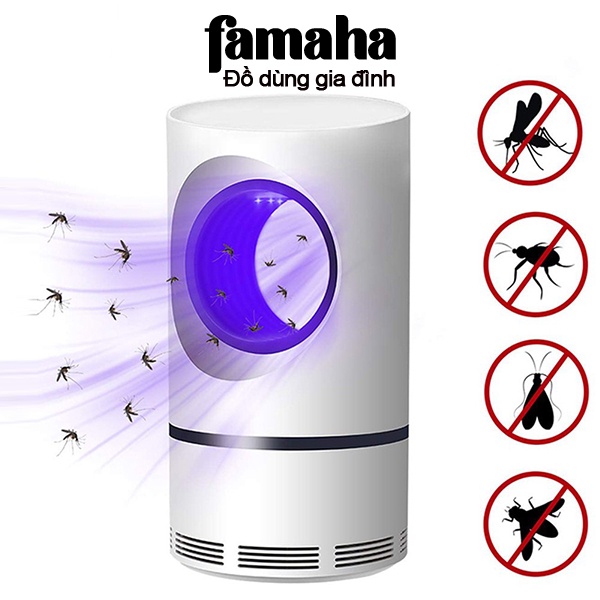 Đèn Bắt Muỗi và diệt côn trùng thông minh Mosquito Công Nghệ Đèn LED Dùng Nguồn USB an toàn cho trẻ em FAMAHA