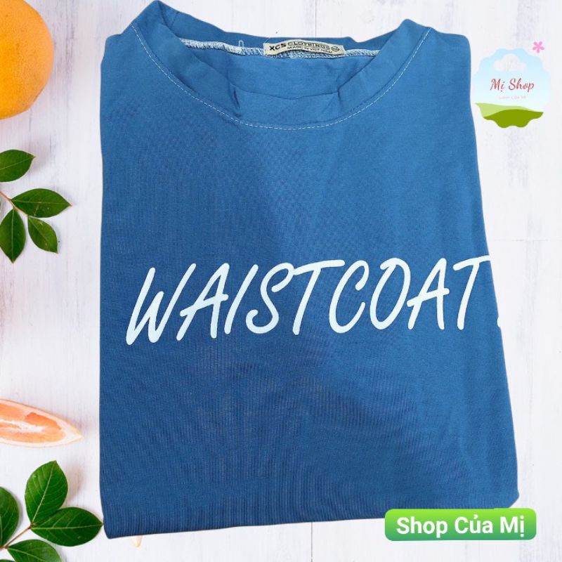 Áo Ba Lỗ Unisex Form Rộng in chữ WAISTCOAT cá Tính M0102