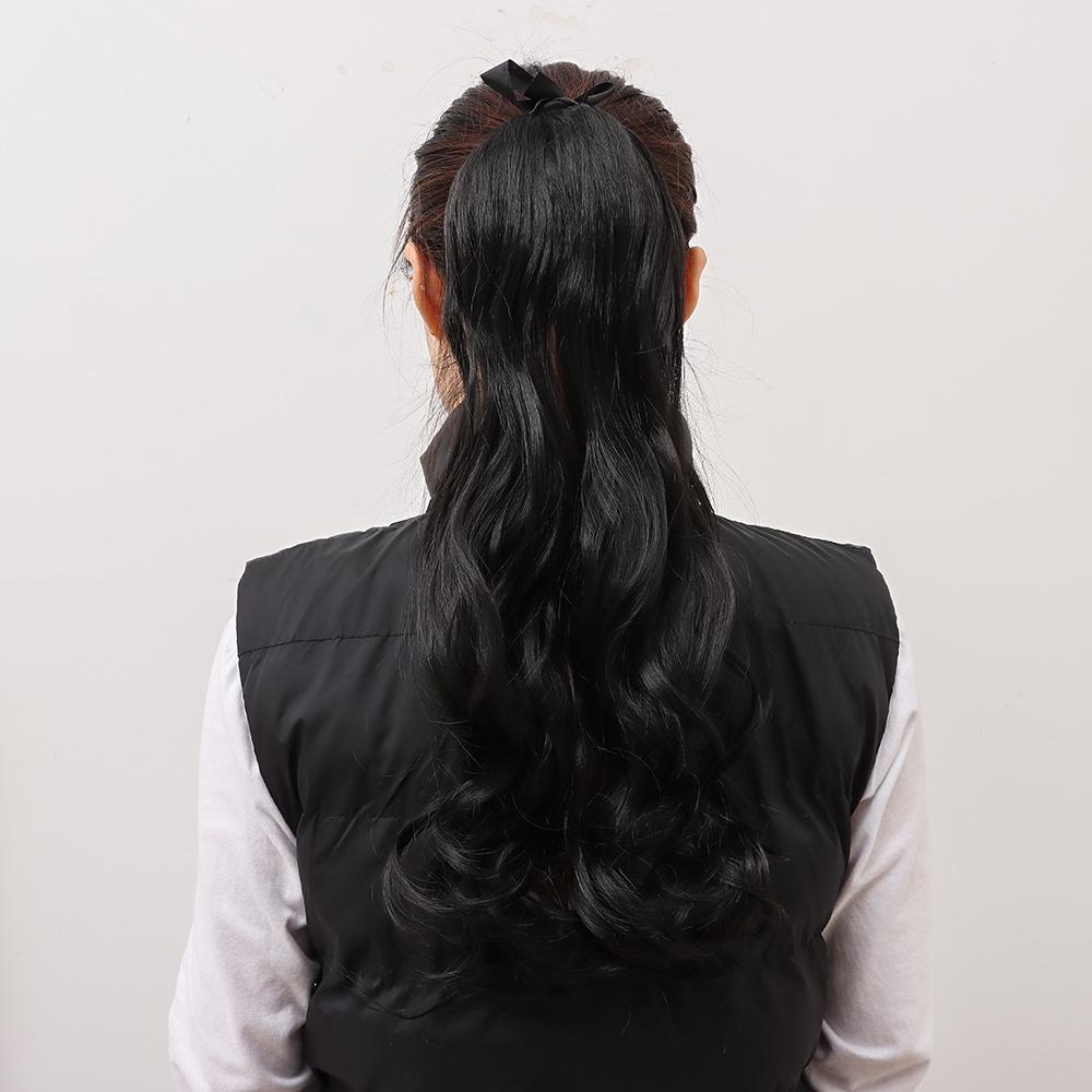 Tóc Giả Đuôi Ngựa Uốn Xoăn Nhuộm Màu Thời Trang