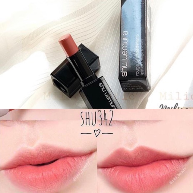 Son shu uemura 342 vỏ đen chuẩn auth bill đầy đù