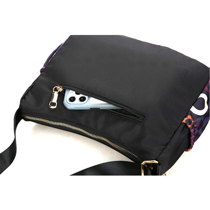 TÚI HỌA TIẾT VẢI DÙ OXFORD NHIỀU NGĂN, CHỐNG THẤM NƯỚC, CHỐNG XƯỚC CAO CẤP SIZE 28CM