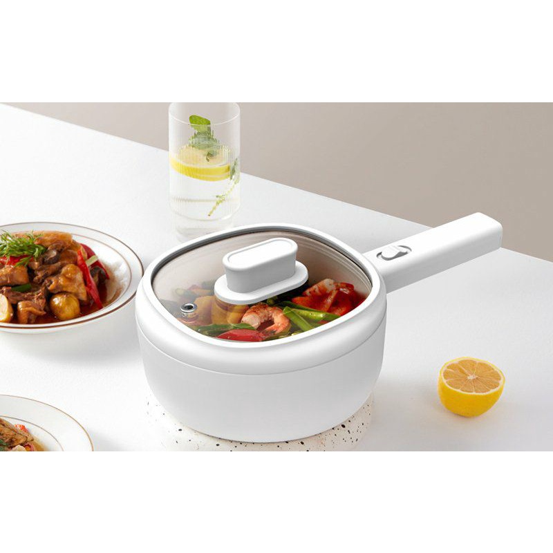 Nồi lẩu điện mini Olayks đa chức năng dung tích 1.2 lít chống dính hiệu quả (hàng nội địa)