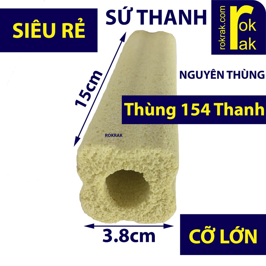 GIÁ SỈ- Sứ thanh hoa mai vàng Lớn NGUYÊN THÙNG 154 thanh lọc vi sinh