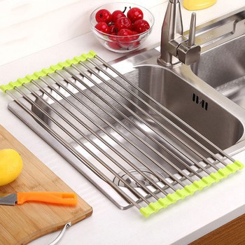 Giá iNOX gác bồn rửa chén để ráo nước 47x23CM