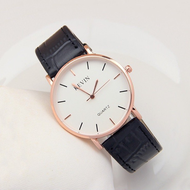 Đồng Hồ Nam Cao Cấp Kevin Quartz Dây Da, Mặt Kính Chống Xước, Khung Thép Không Gỉ | BigBuy360 - bigbuy360.vn