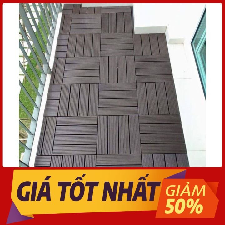 Sale Lẻ = Sỉ Vỉ Nhựa Lót Sàn Ban Công 3T - Tấm lót sàn nhựa ban công, Chống Trơn Nhà Tắm, Bể Bơi, Sân Vườn, Sân Thượng