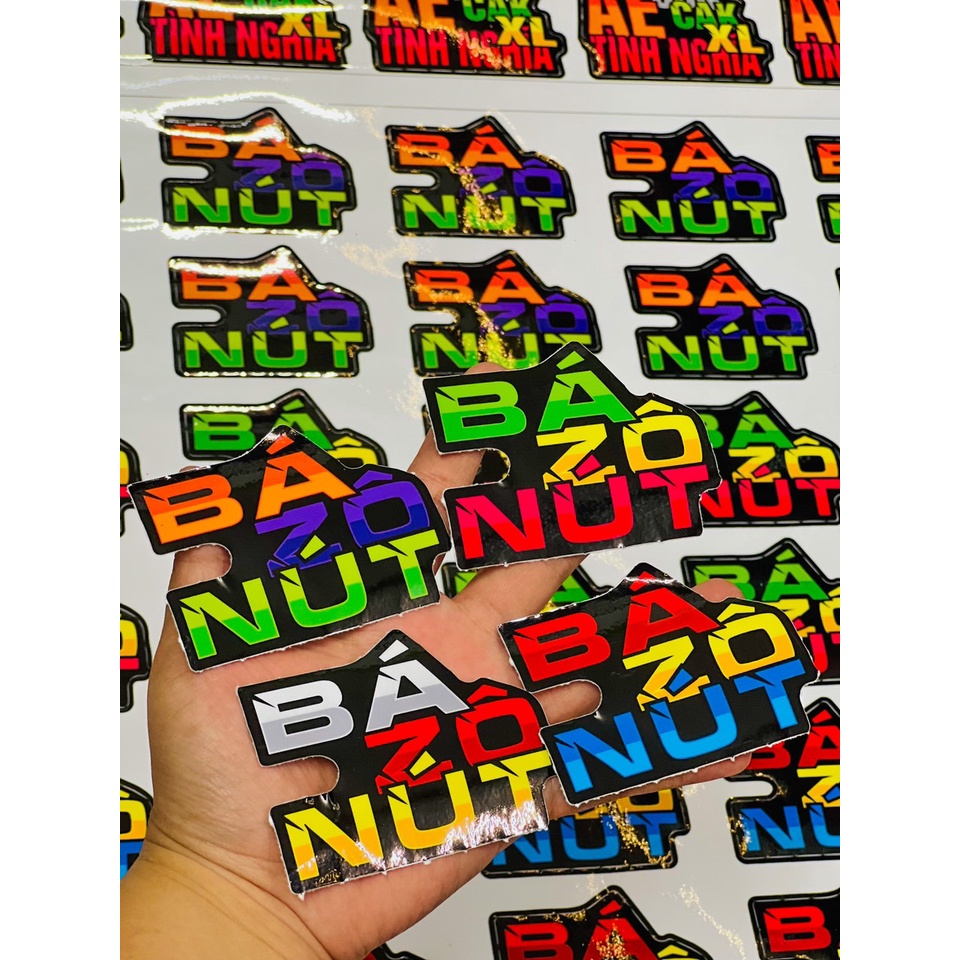 Tem Logo Sticker nhiều màu nhiều mẫu ✌🇻🇳