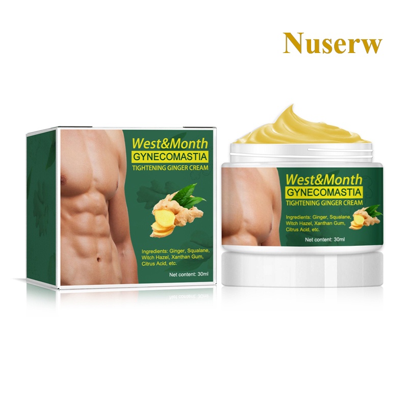 Kem Chiết Xuất Gừng Nuserw SoliPac Gynecomastia Làm Săn Chắc Da Ngực Giảm Mỡ Thừa Cho Nam