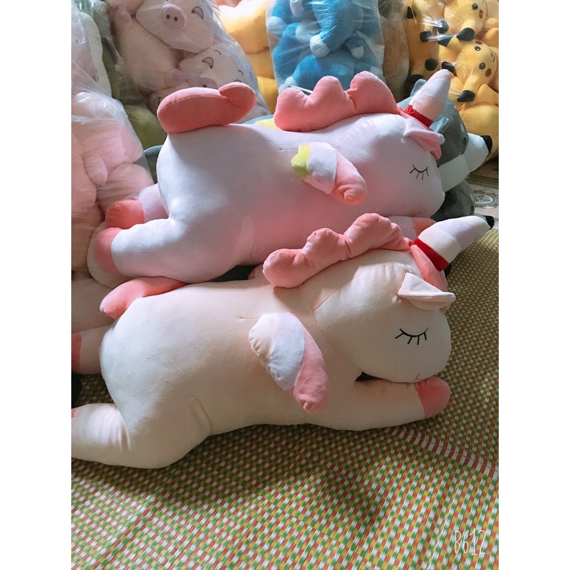 Gấu Bông Gối Ôm Ngựa Kỳ Lân Ngựa Pony SIZE 95CM Vải Co Dãn 4 Chiều Hàng Cao Cấp