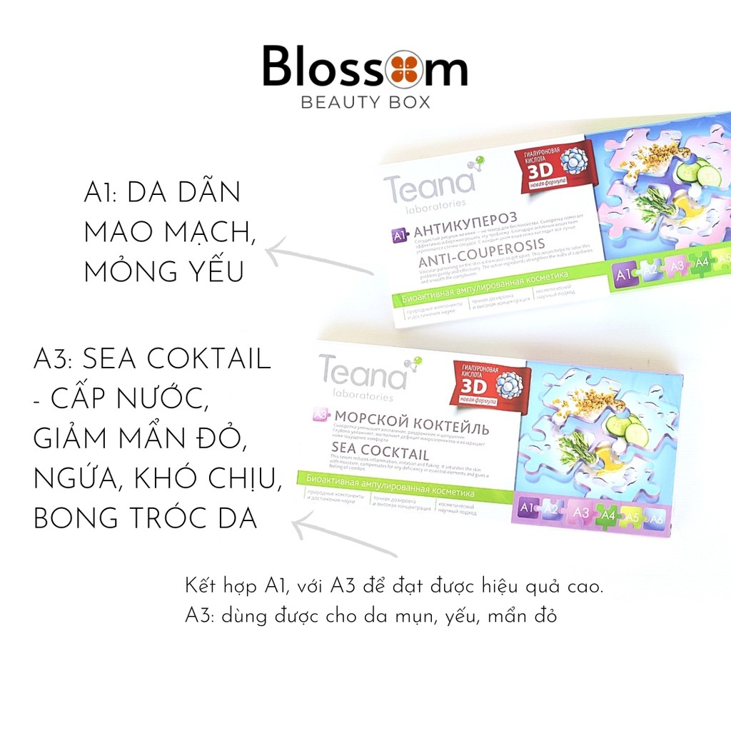 Serum Teana A1 A3 cho da yếu mỏng, giãn nổi mao mạch dưới da | BigBuy360 - bigbuy360.vn