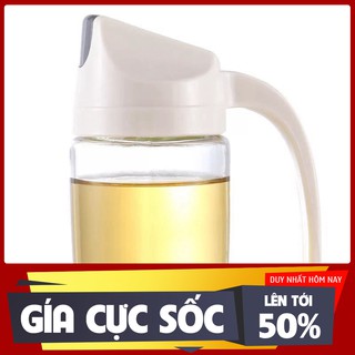 [GIẢM GIÁ SỐC]  Chai đựng dầu ăn, nước mắm thủy tinh 300ml cao cấp tự động mở nắp khi rót
