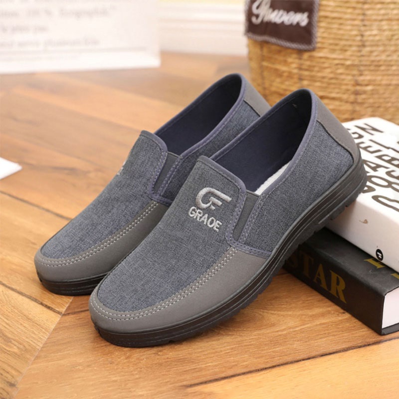 Giày lười vải nam thời trang cao cấp siêu nhẹ thoáng khí