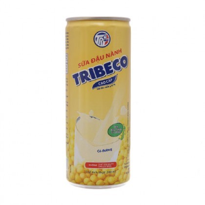 Sữa đậu nành Tribeco Trisoy lon 240ml