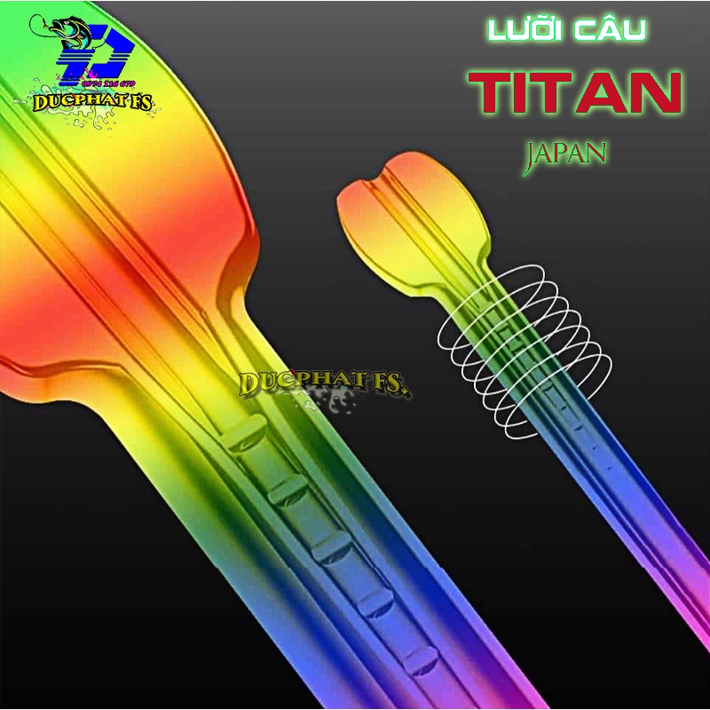 Lưỡi Câu Cá CJF, Lưỡi Câu TiTan 7 Màu Có Ngạnh ( Vỉ 15 Chiếc ) Cao Cấp Chuyên Câu Đài , Câu Đơn