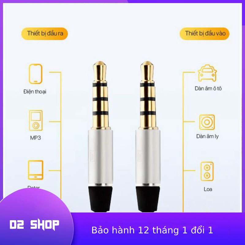 [Xả hàng tết] Dây cáp âm thanh AUX 15 Earldom Jack Kết Nối Chân 3.5 Lấy Âm Thanh Video Audio Lấy Nhạc Ra Loa Oto