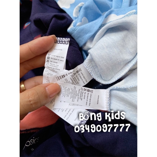 Bộ Thu Bé Gái In Hình Basic Cotton