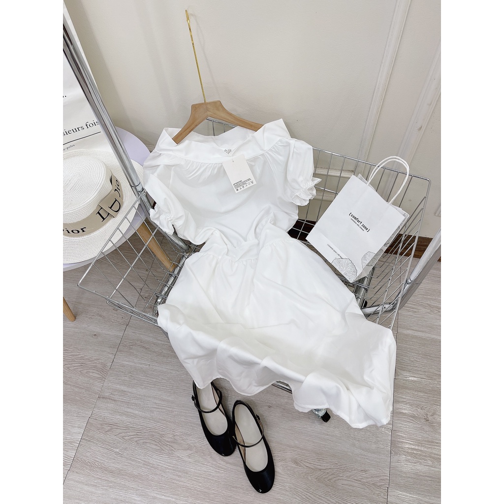 Đầm lệch vai thiết kế dáng xòe DN155
