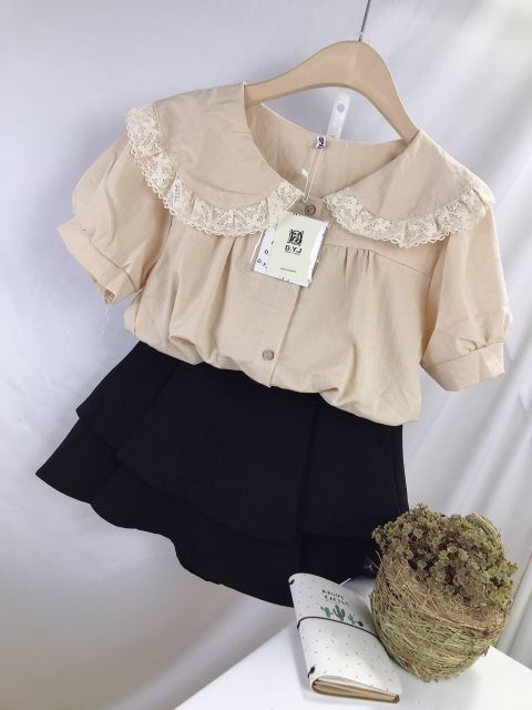 [Mã WA1606 giảm 15% đơn 99k] Áo sơ mi kiểu viền bèo hot 2020 | BigBuy360 - bigbuy360.vn