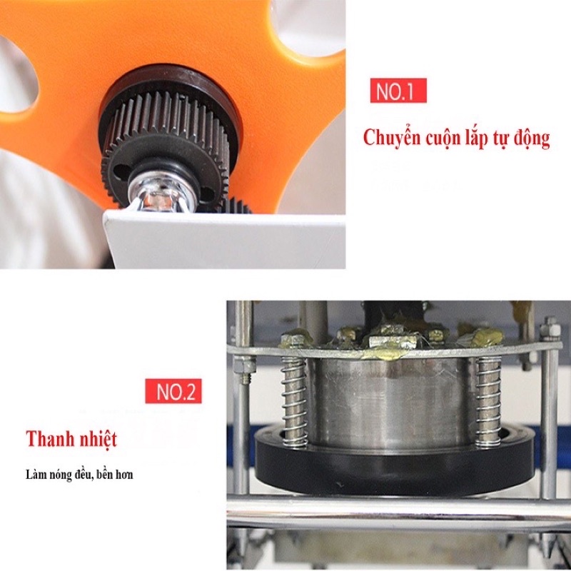 TANG KEO] MÁY ÉP LY GẠT TAY TỰ ĐỘNG CUỐN VÀ CĂN CHỈNH MÀNG ET-B9